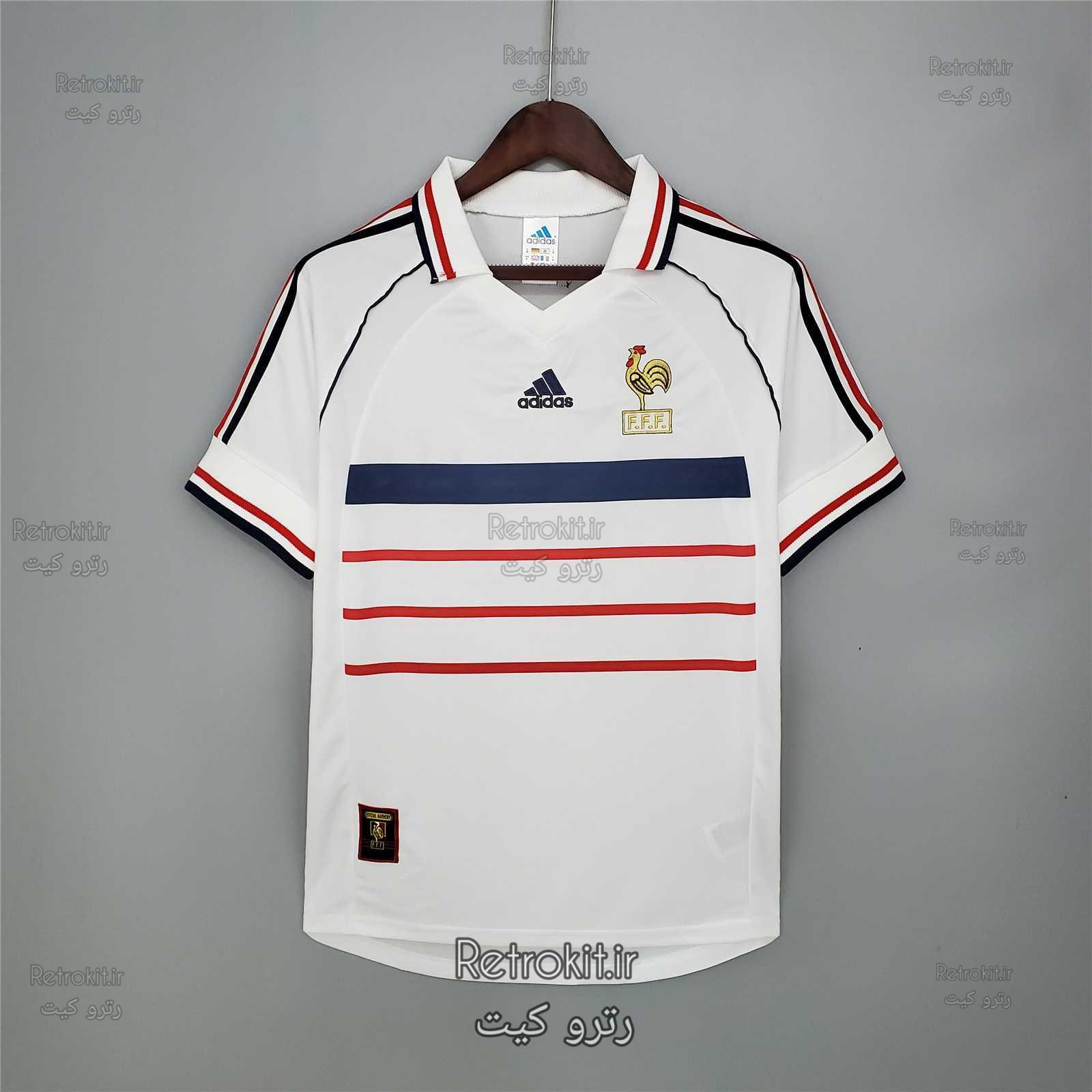 لباس-کلاسیک-فرانسه-1998-کیت-دوم-1hh لباس کلاسیک فرانسه جام جهانی 1998 (دوم) - Image 1