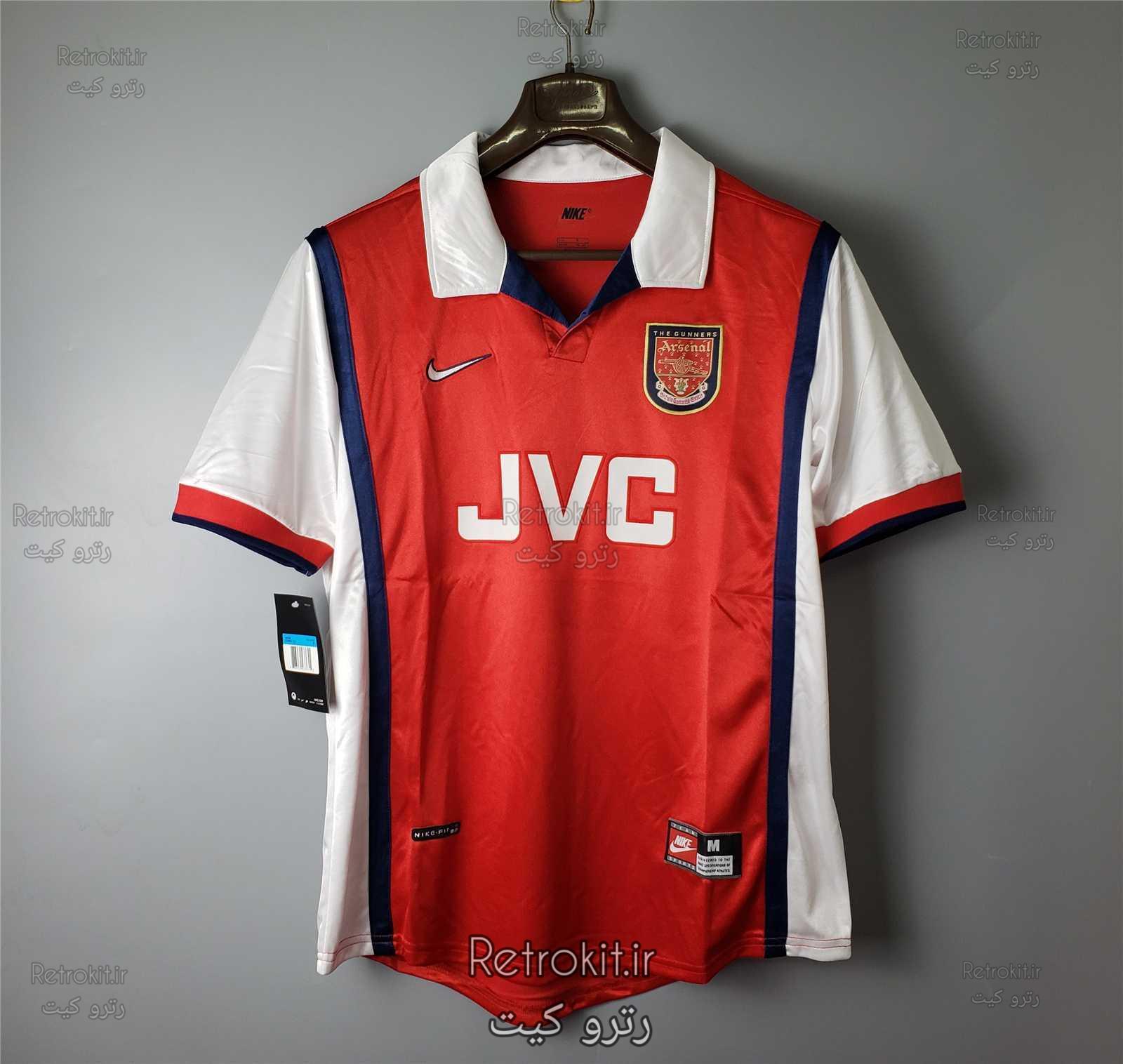 کلاسیک-آرسنال-۱۹۹۹-۱۹۹۸-کیت-اول-12gef لباس آرسنال کلاسیک 1998-1999 (اول) - Image 1