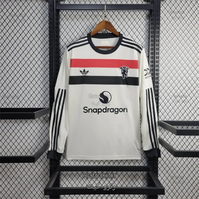 منچستر یونایتد 2025-2024 لباس سوم آستین بلند 2 لباس منچستر یونایتد 2025-2024 (سوم-آستین بلند-fan version) - Image 1