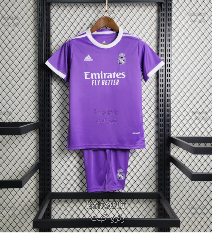 لباس بچه گانه کلاسیک رئال 2017_2016 دوم بنفش لباس کلاسیک بچه گانه رئال مادرید 2017-2016 (دوم) - Image 1